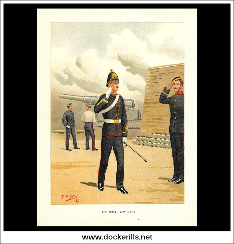 1890S Military Illustration: The Royal Artillery 1
