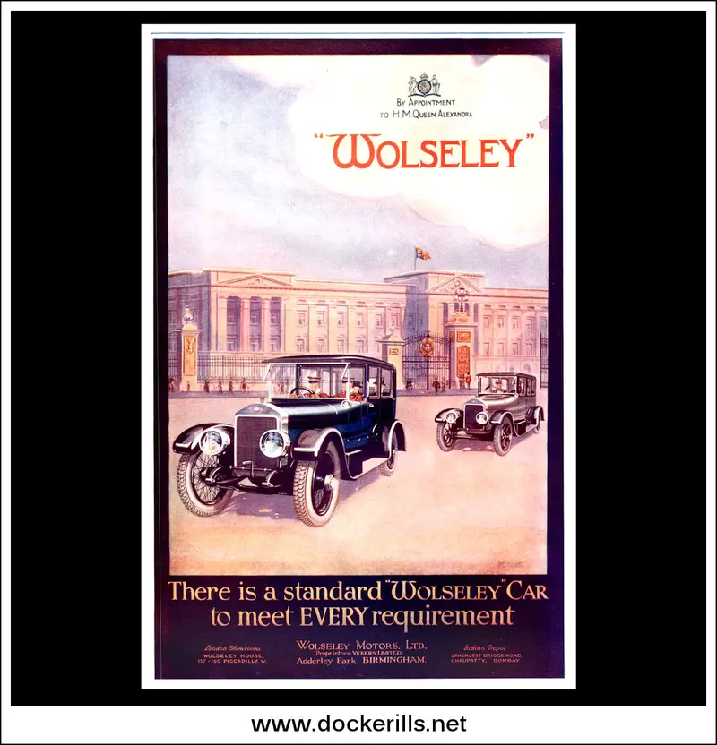 1922 Wolseley Motors – Early Twentieth-Century British Automotive Promotional Material 1