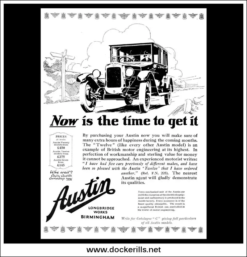 1927 Austin General Automotive Advertising Art 1