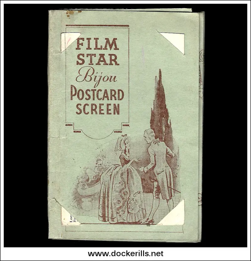1930S Film Star Bijou Postcard Screen – Fold-Out Concertina With Eight Star Portraits 1