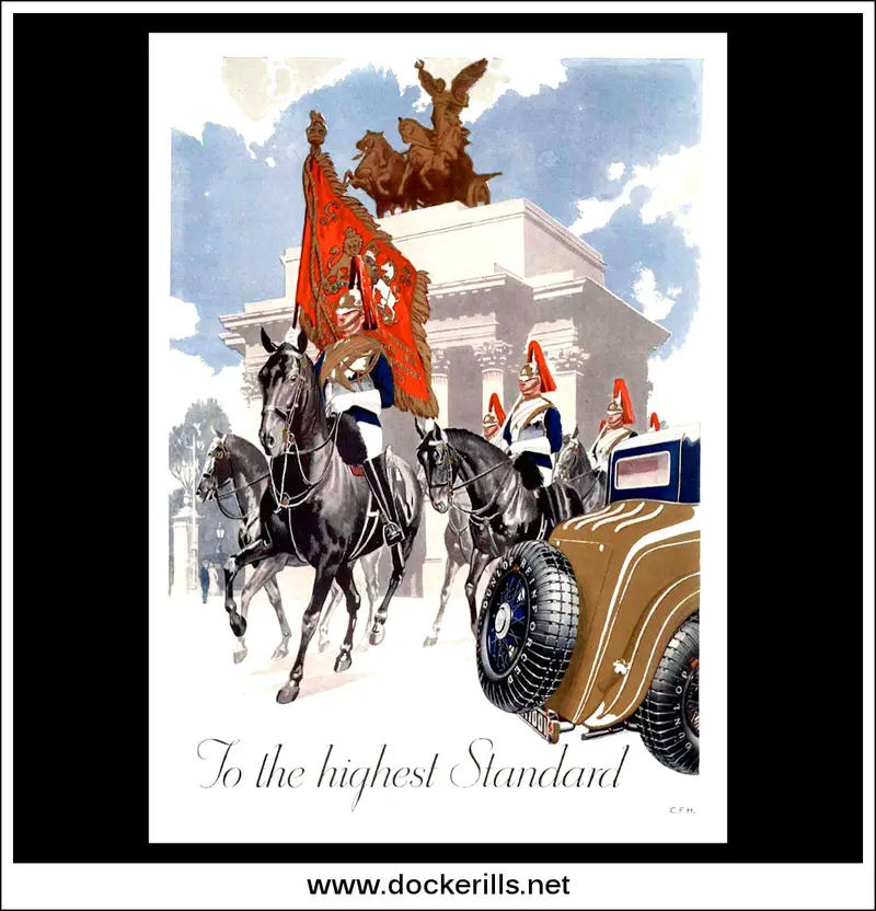 1932 Dunlop ‘To The Highest Standard’ Ad – September 21St Heritage Tyre Poster 1