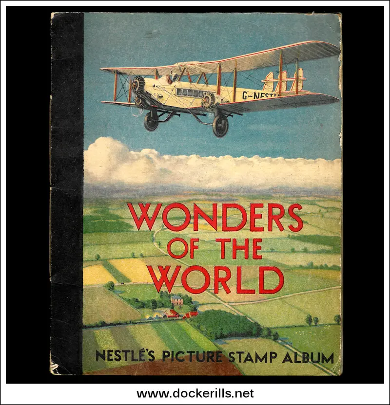 1932 Nestlé Wonders Of The World Picture Stamp Album – Rare Vintage Collectible 1