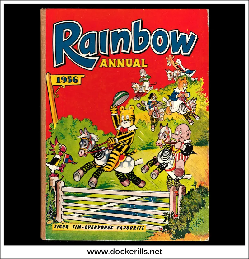 1956 Rainbow Annual — Tiger Tim Featured Story Annual For Young Readers 1
