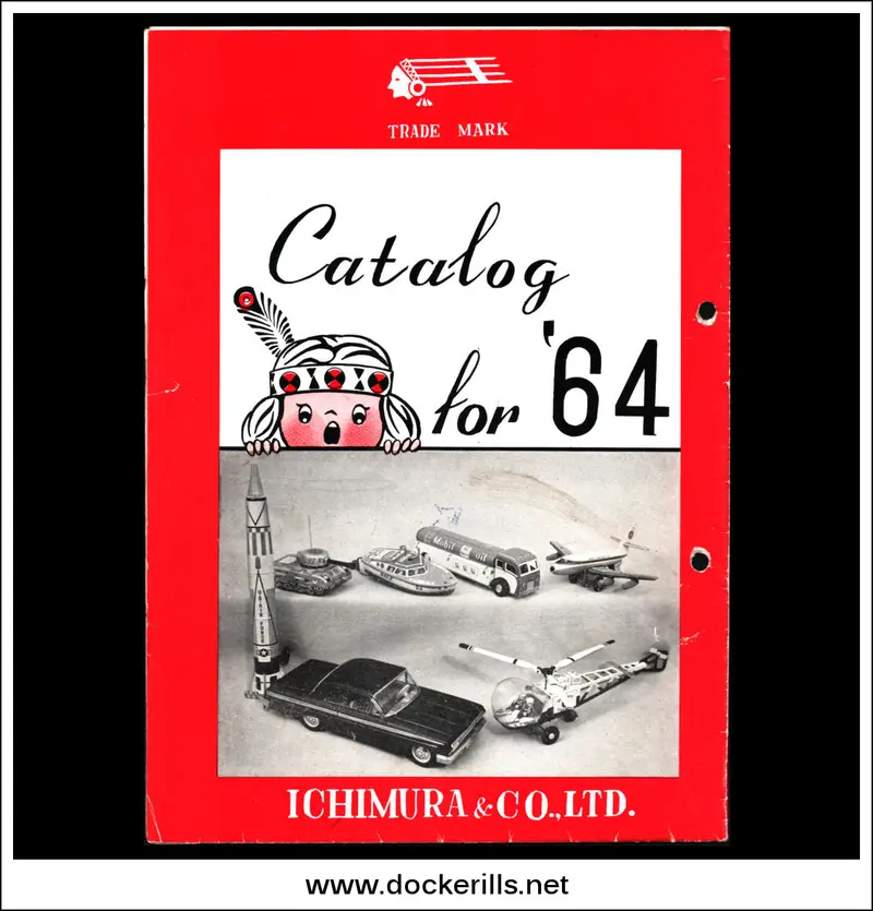 1964 Ichimura & Co. Ltd. Vintage Tin Toy Catalogue – Japanese Sales Brochure 1