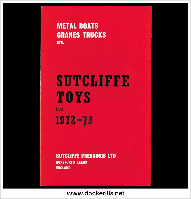 1972–73 Sutcliffe Pressings Ltd. Uk Toy Boat Catalogue – Vintage English Brochure 1