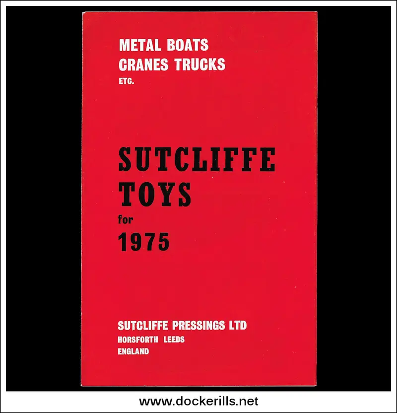 1975 Sutcliffe Pressings Ltd. Vintage Toy Boat Catalogue – British Manufacturing Brochure 1