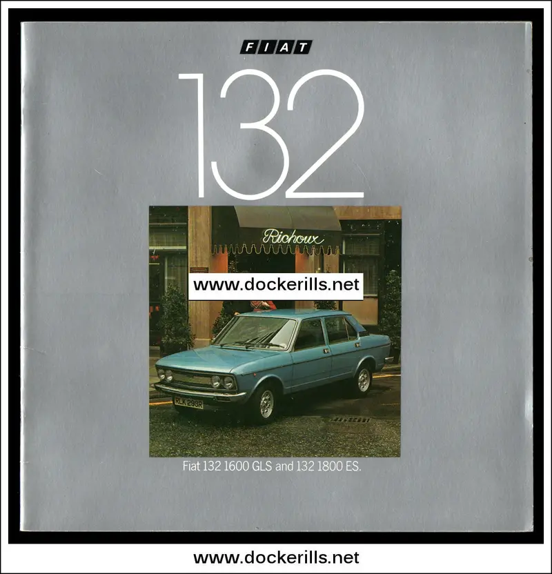 1978 Fiat 132 Sales Brochure – Official Model Catalogue 1