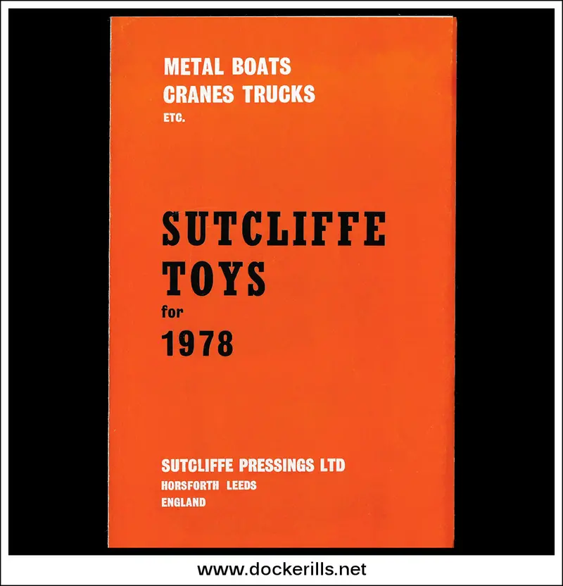 1978 Sutcliffe Pressings Ltd. Toy Boat Catalogue – Final Edition, England 1