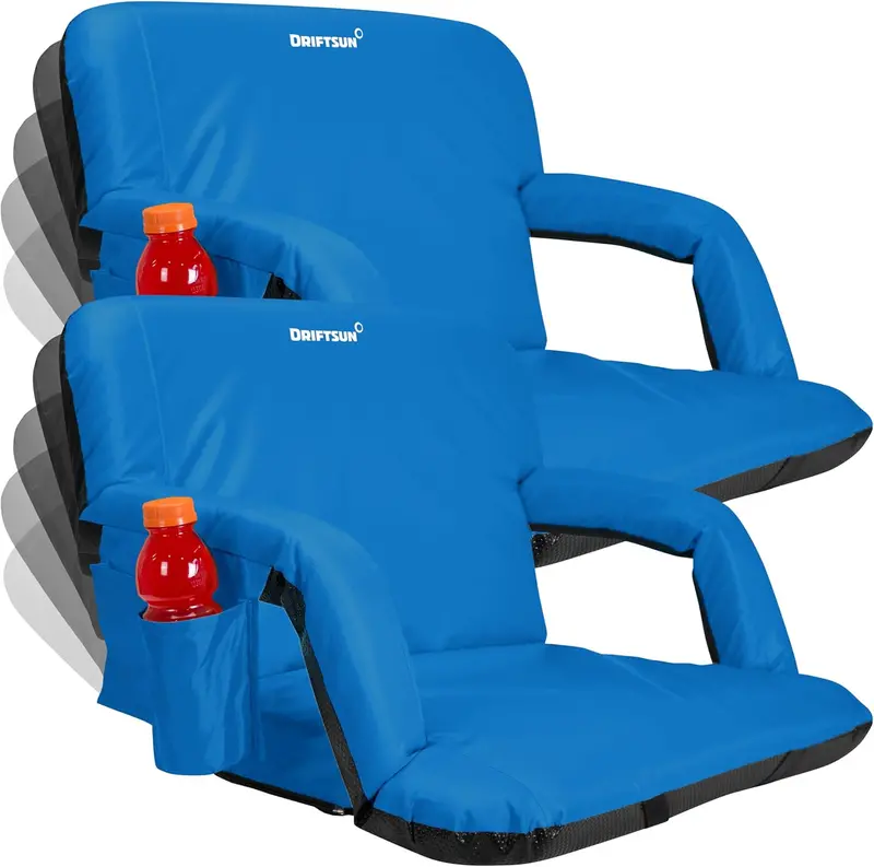2-Pack Driftsun Folding Reclining Stadium Seats 4
