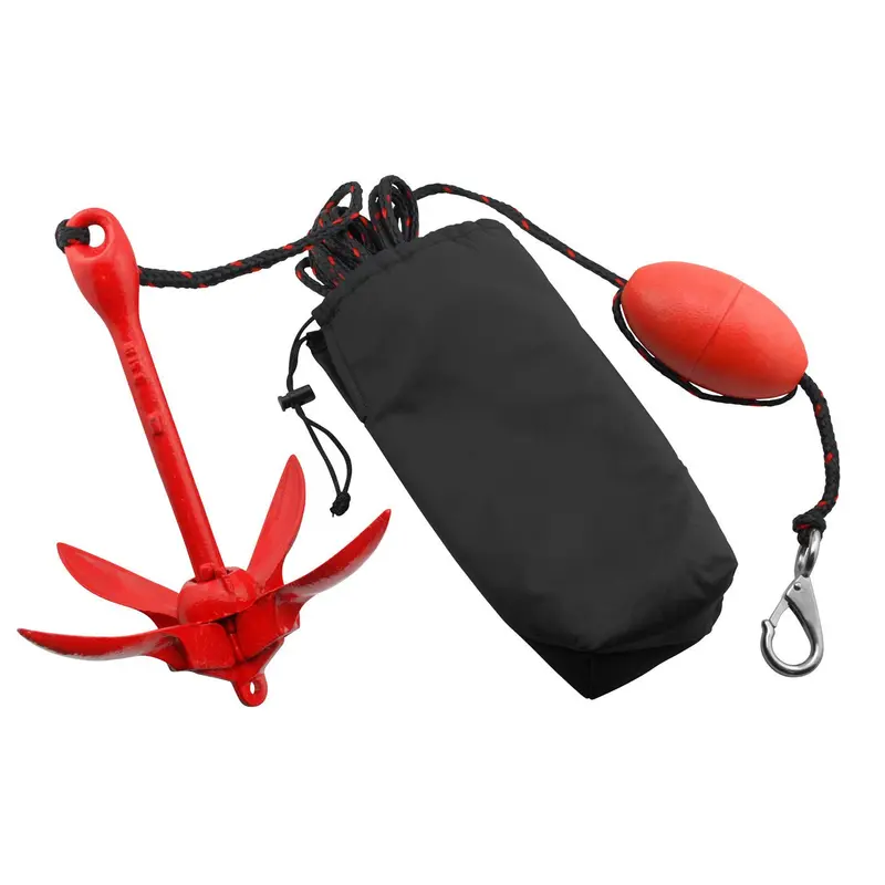 3.5 Lb Grapnel Anchor With 25 Ft Rope 1