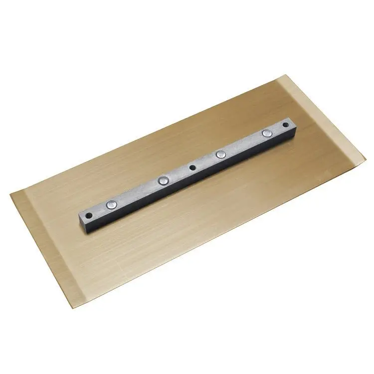 36-Inch Gold Finish Power Trowel Blades – 6" X 14", 4-Pack 1