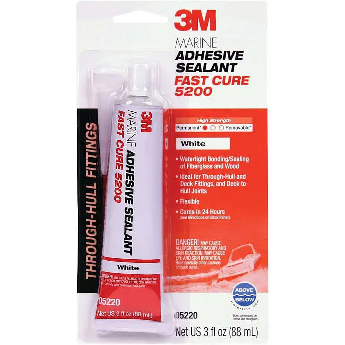 3M 5200 Fast-Cure High-Strength Marine Adhesive Sealant – 3 Oz 1