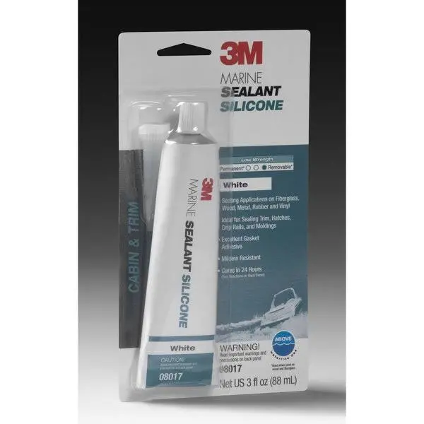 3M Marine-Grade Silicone Sealant – Flexible, Waterproof Boat Caulk 1