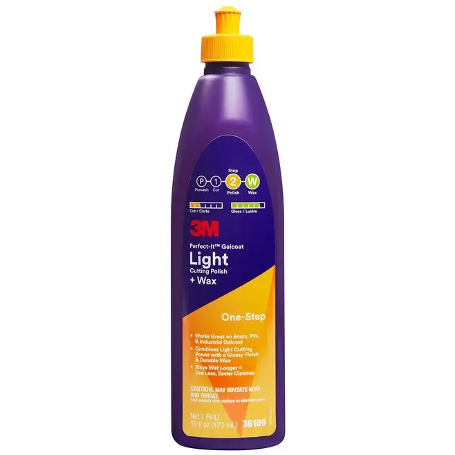3M Perfect-It Gelcoat Light-Cutting Polish And Protective Wax 1