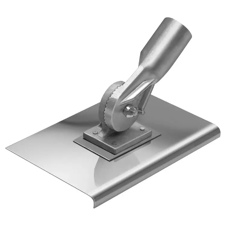 8-Inch By 5-Inch Walking Edger: 3/8-Inch Radius, 1/2-Inch Left Bend, Threaded Socket Bracket 1