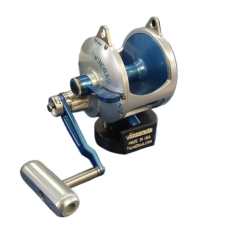 Accurate Valiant Bv2-1000L Conventional Reel – Silver & Blue Accent 1