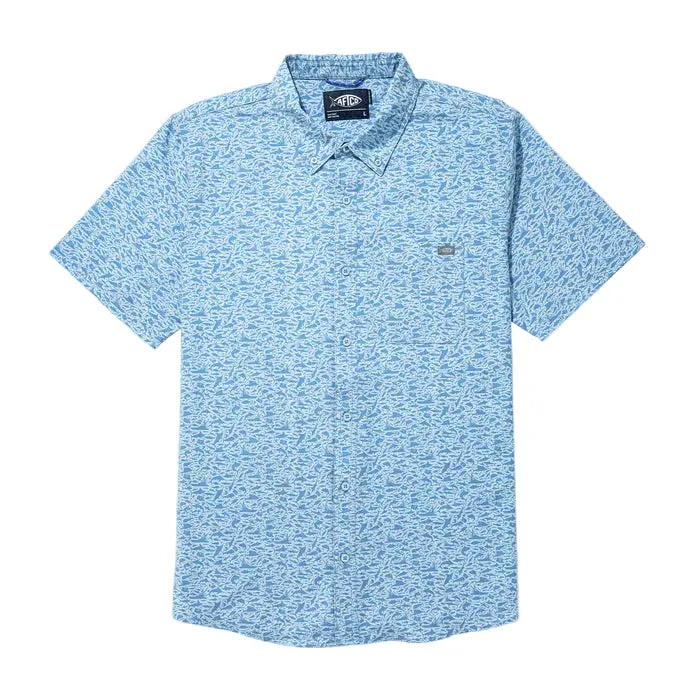 Aftco Boatbar Graphic Button-Down Fishing Shirt 1