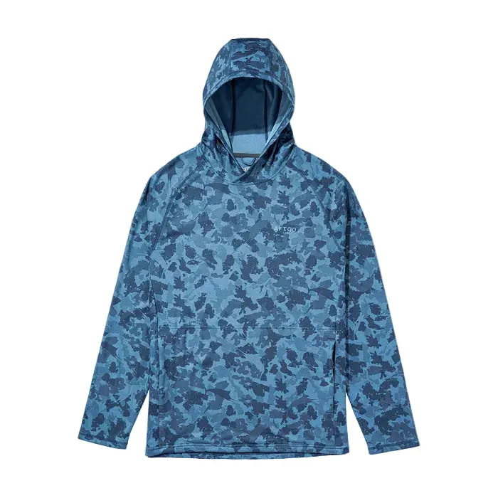 Aftco Coastal Layer Camo-Print Hoodie – Lightweight Fishing Pullover 1