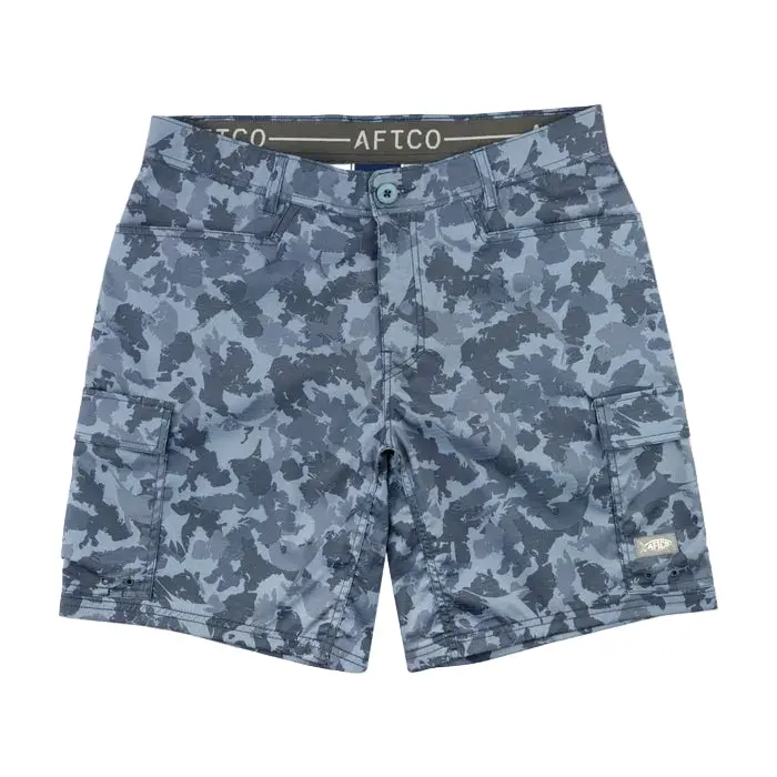 Aftco Deckhand Camo Cargo Fishing Shorts – Breathable Outdoor Wear 1