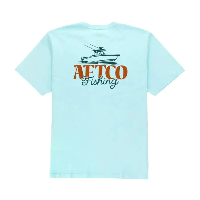 Aftco Dreamer Short-Sleeve Boat-Themed T-Shirt – Soft Cotton Blend 1