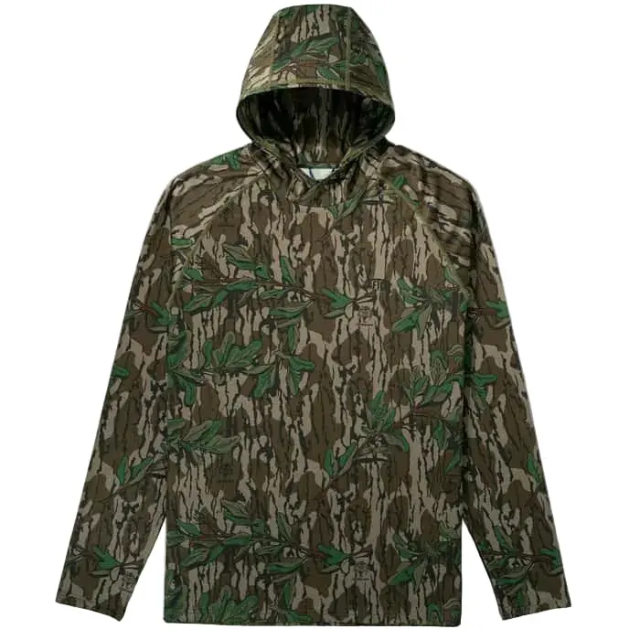 Aftco Mossy Oak Hd Hooded Performance Fishing Shirt 1