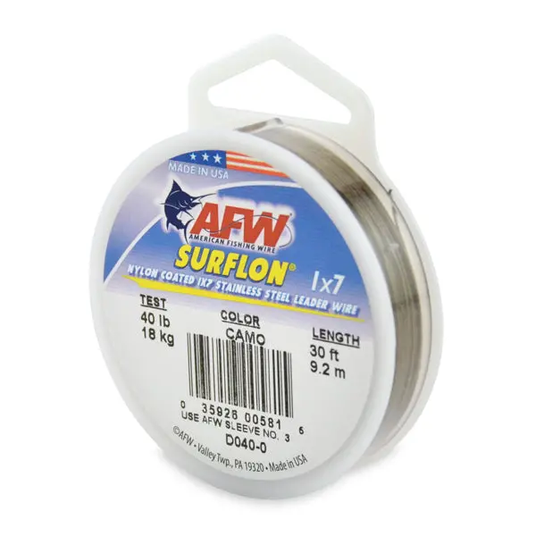 Afw Surflon 1X7 Nylon-Coated Stainless Leader Cable – 30 Ft 1