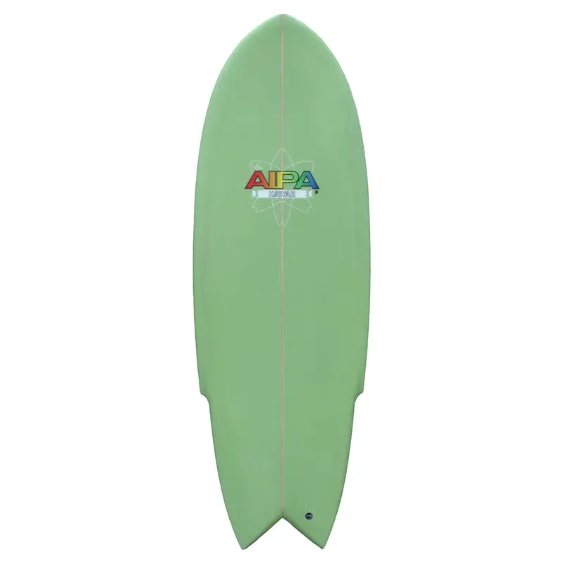 Aipa Da Buttz Retro-Fish Surfboard – Green 1