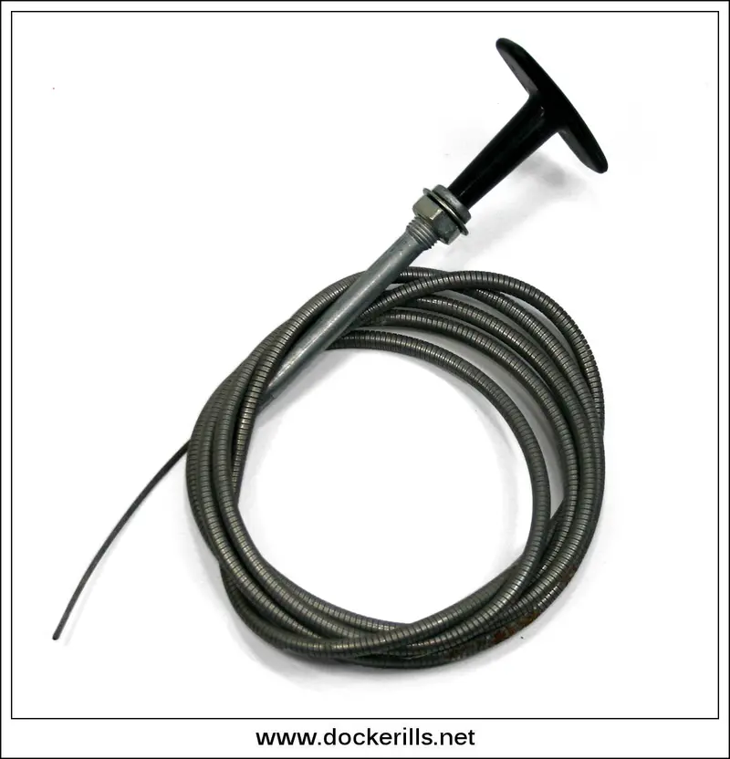 Antique Bonnet Release Cable – Classic Automotive Hardware Component 1