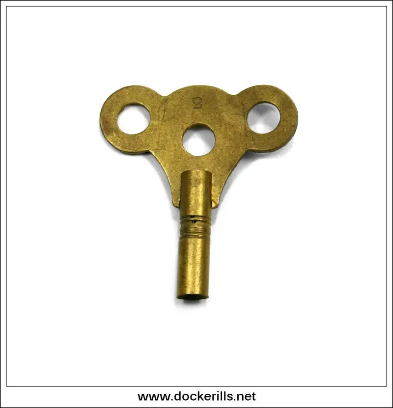 Antique No. 2 Clock Winding Key – Vintage Timepiece Accessory 1