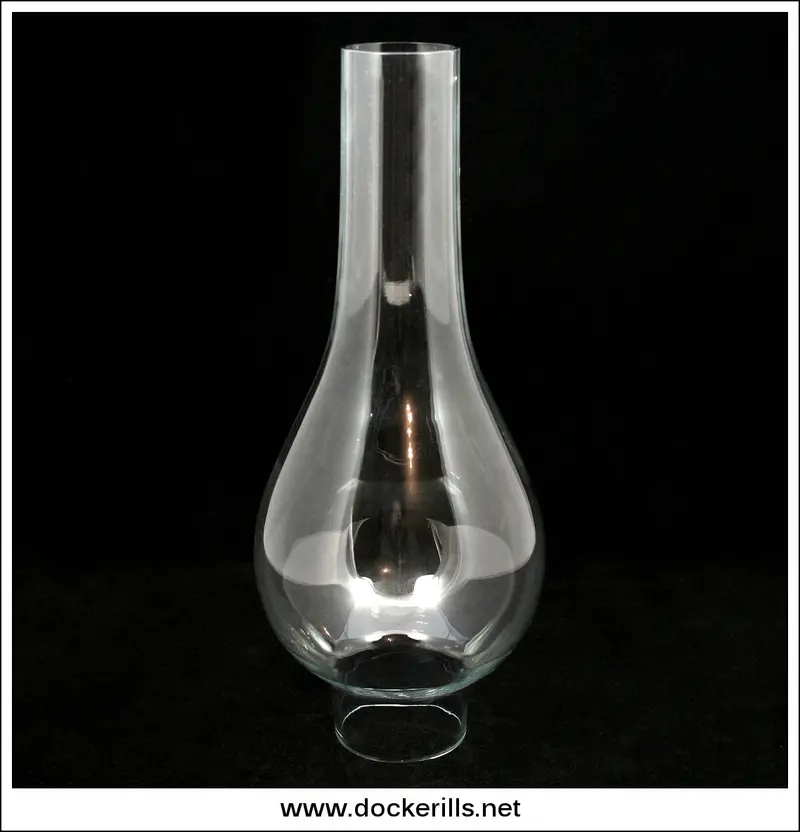 Antique Oil Lamp Glass Chimney With 1 3/4-Inch Fitting 1