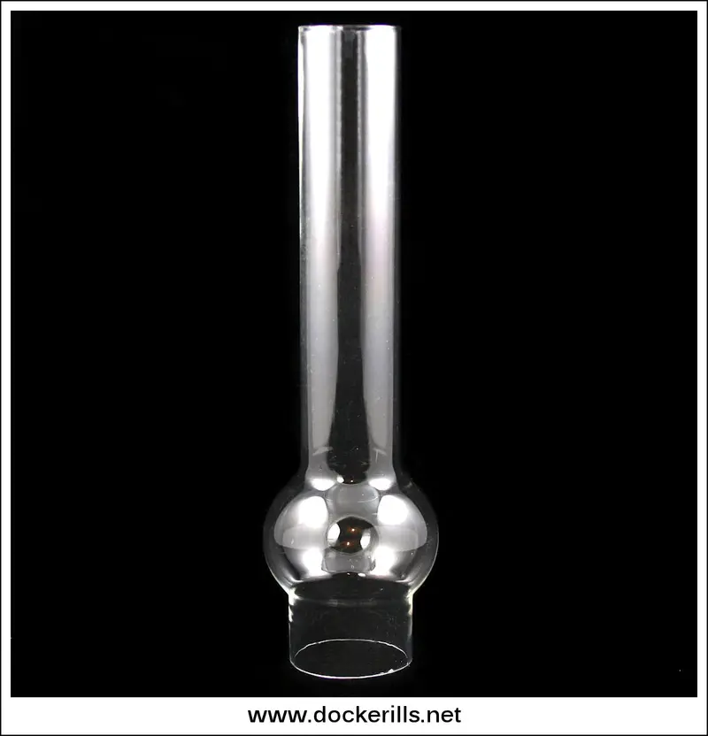 Antique Straight Oil Lamp Chimney – 2-Inch Fitting 1