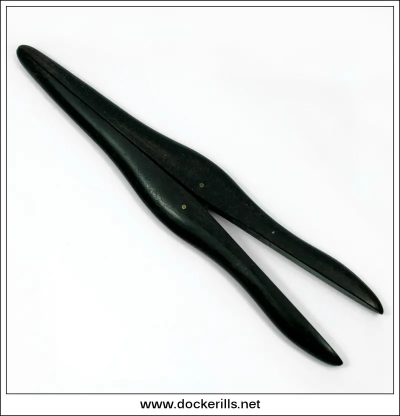 Antique Victorian Ebony Glove Stretchers – Ebonised Finish 1
