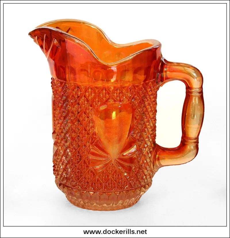 Art Deco Sowerby Marigold Carnival Glass Creamer – Circa 1930S 1