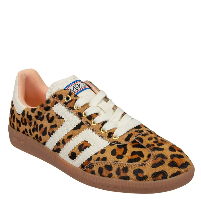Back70 Women'S Leopard & Camel Cloud Sneakers With White Accents 1