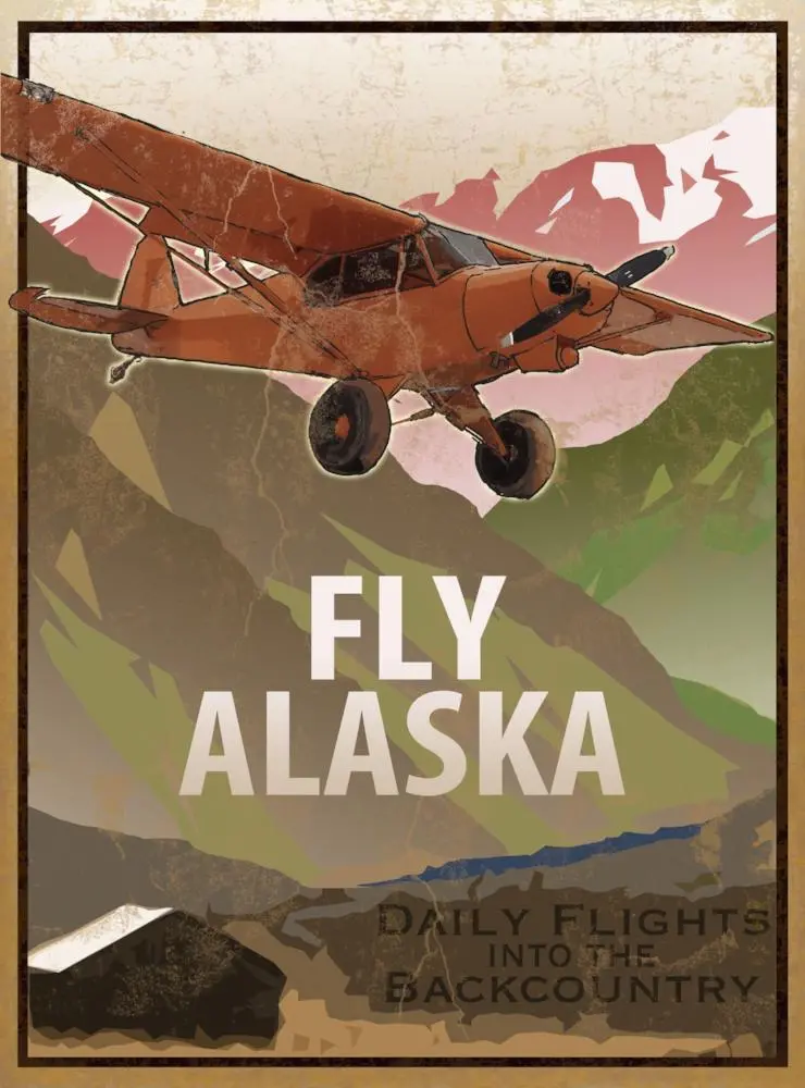 Backcountry Flights Aluminum Wall Sign 1