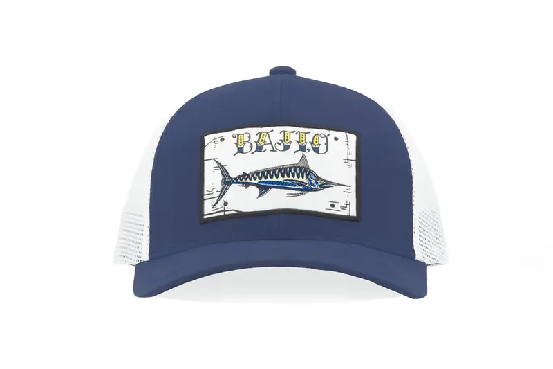 Bajio Black Marlin Patch Trucker Cap 1