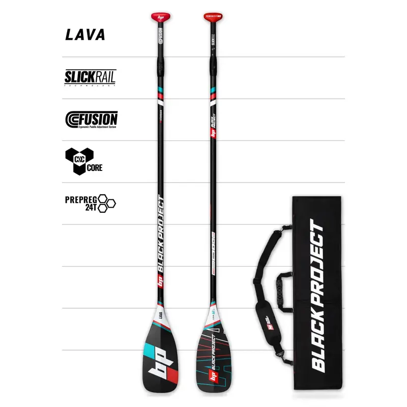 Black Project Lava 3-Piece Travel-Friendly Sup Paddle 1