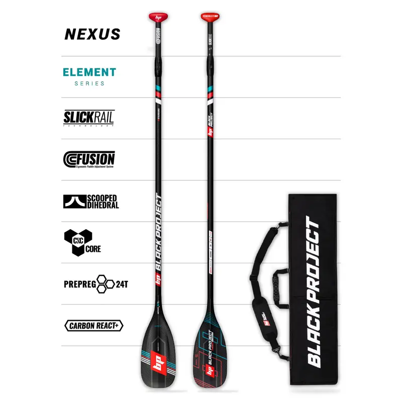Black Project Nexus Element Travel Paddle – 3-Piece Disassemblable Design 1