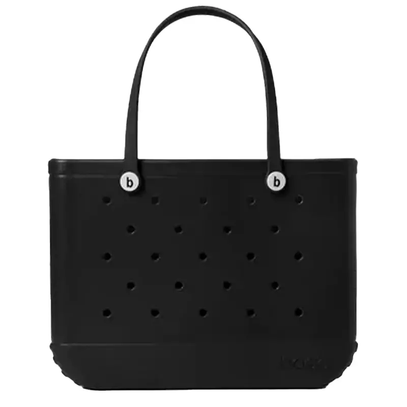 Bogg Bag Original Solid Black Modular Beach Bag 1