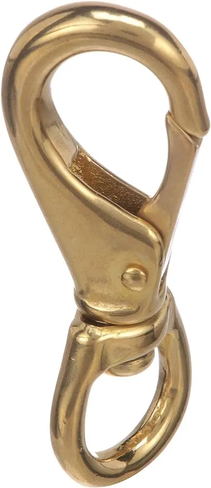 Brass Swivel Eye Snap For Marine Rigging And Tackle Setup 1