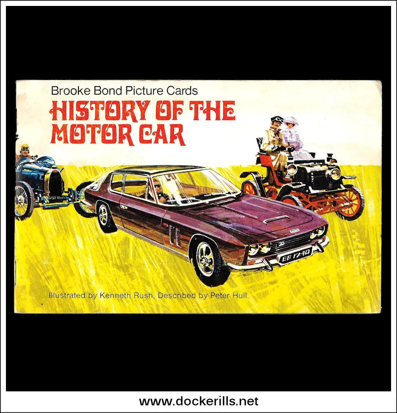 Brooke Bond Tea Card Album: History Of The Motor Car (1968) – Complete Collectible Set 1