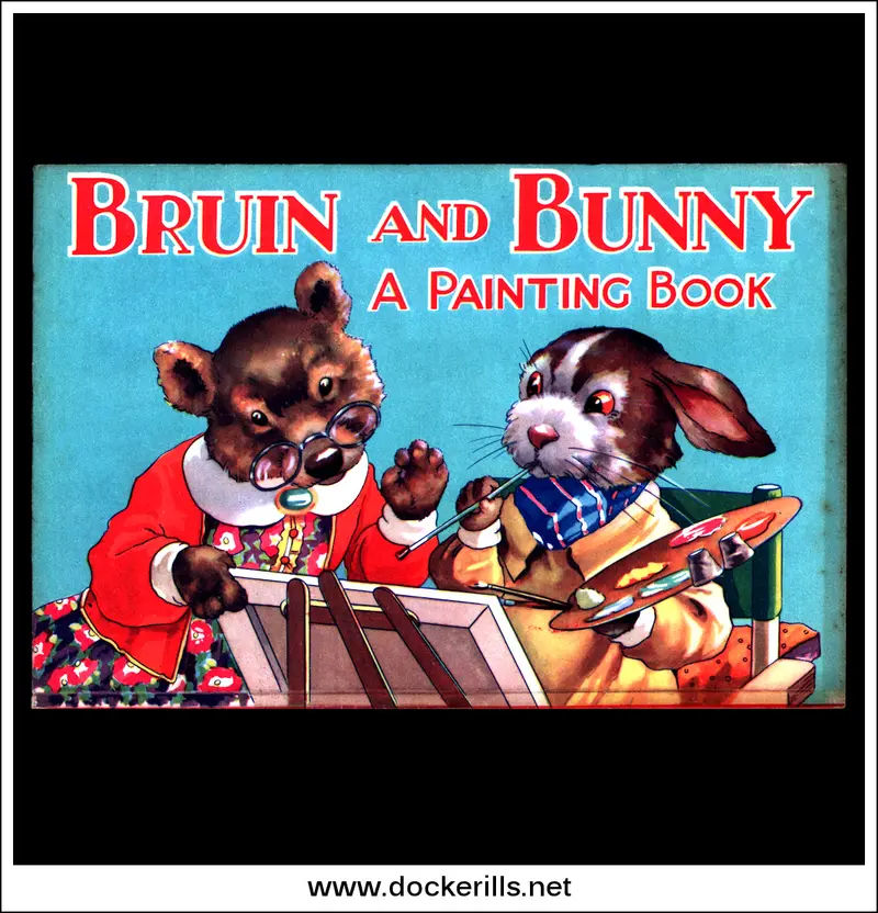 Bruin And Bunny Painting Book No. 685 – Whimsical Animal-Themed Art Book By B.B. Ltd. 1