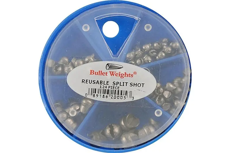 Bullet Weights Reusable Split Shot Skillet Pack – 124-Piece Adjustable Sinker Set 1