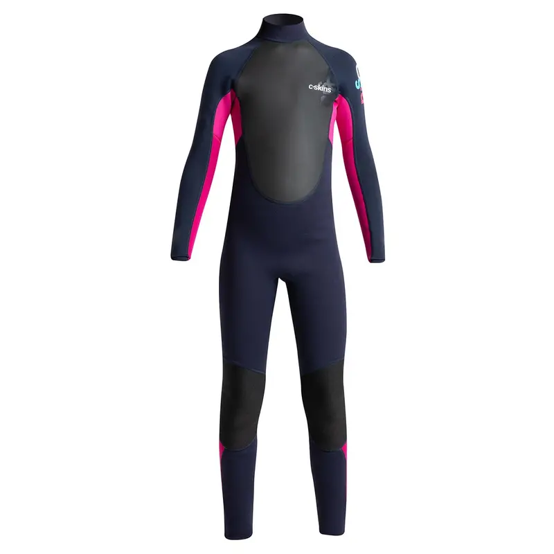 C-Skins Junior Element 3/2Mm Back-Zip Wetsuit – Slate, Magenta & Multi 1