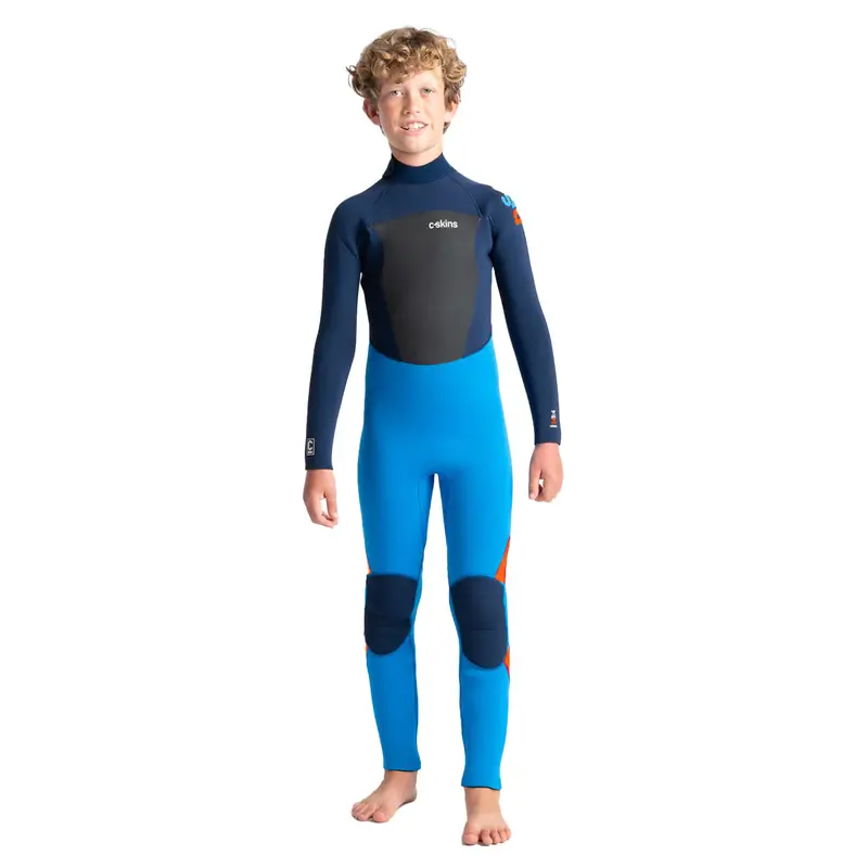 C-Skins Junior Legend 5/4/3Mm Back-Zip Wetsuit – Cyan, Slate & Multi Accent 1