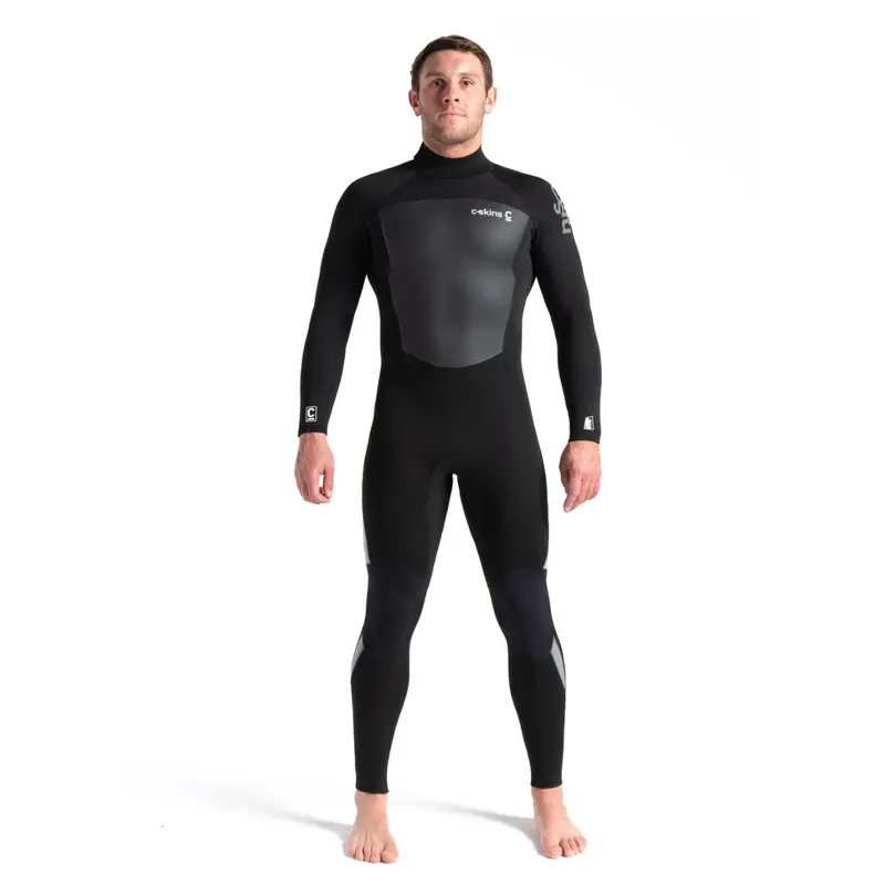 C-Skins Legend 4/3Mm Back-Zip Wetsuit – Black/Grey 1