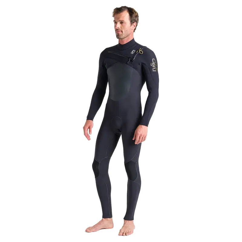 C-Skins Rewired 4/3Mm Chest-Zip Wetsuit – Anthracite, Black, Saffron 1