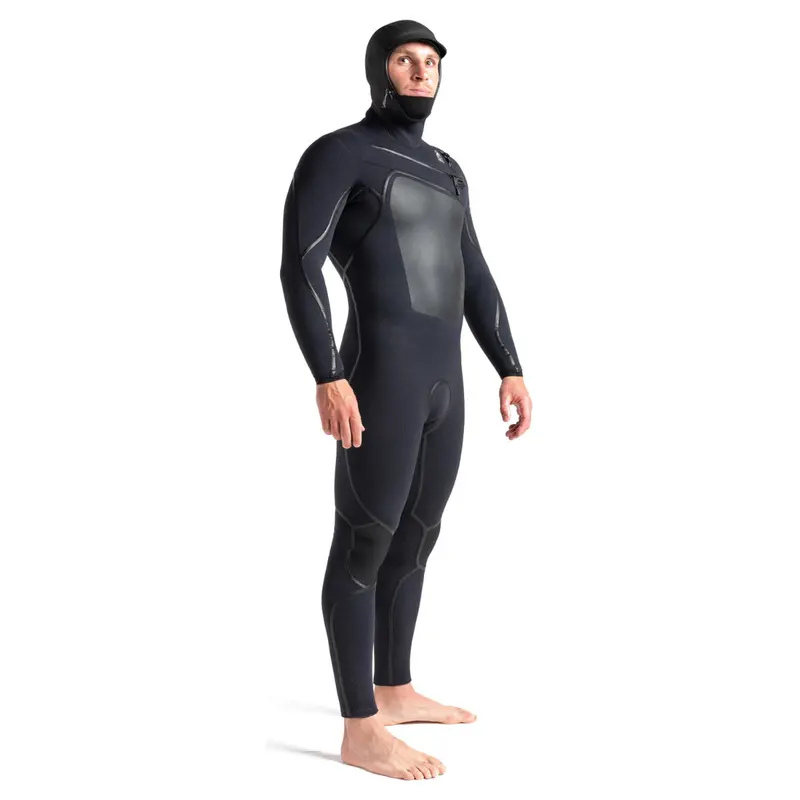 C-Skins Wired 5/4Mm Low-Entry Hooded Chest-Zip Wetsuit – Black 1