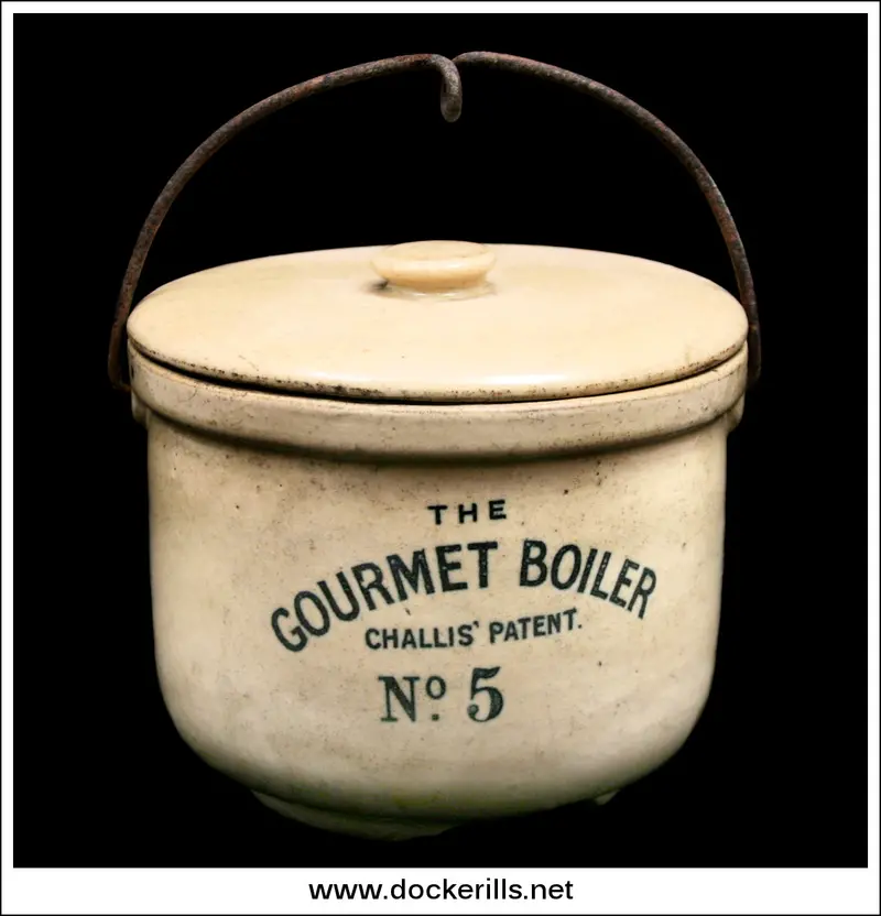 Challis’ Patent Gourmet Boiler No. 5 – Vintage Pudding Steamer & Boiling Basin 1