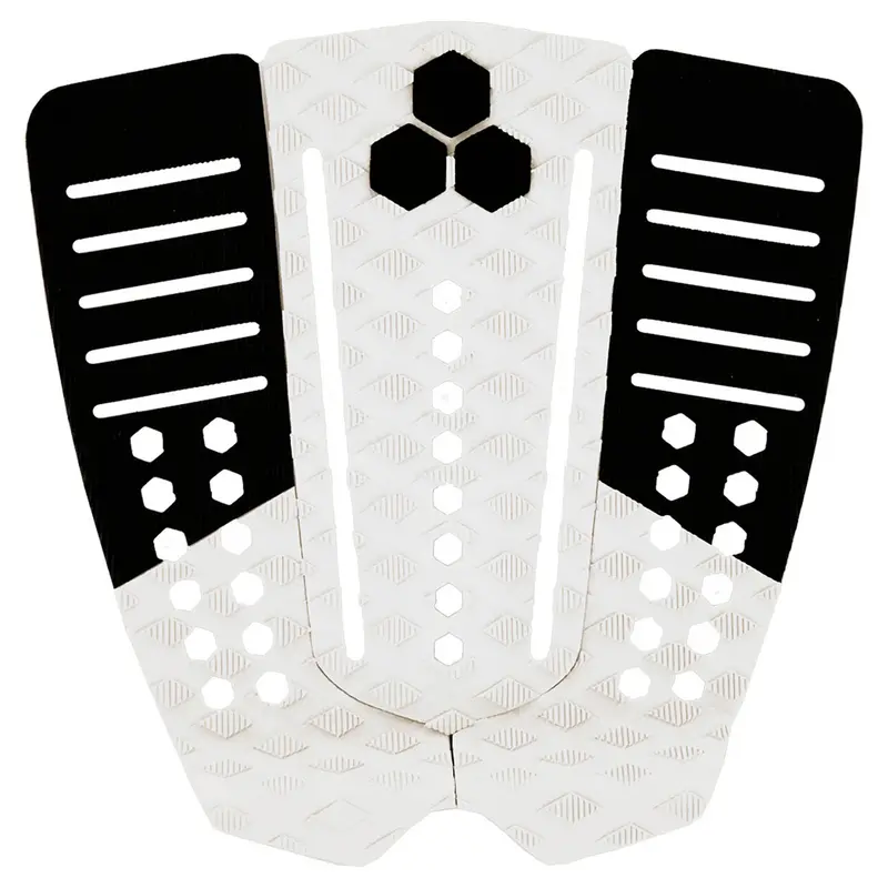 Channel Islands 50/50 Arch 3-Piece Surfboard Deck Pad – Black & White Contrast 1